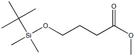 Butanoic acid, 4-[[(1,1-dimethylethyl)dimethylsilyl]oxy]-, methyl ester Structure