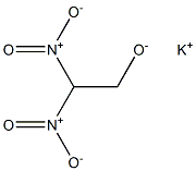 Ethanol, 2,2-dinitro-, potassium salt Structure