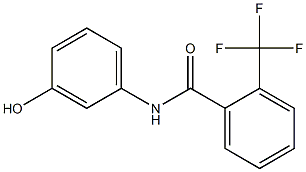 Benzamide, N-(3-hydroxyphenyl)-2-(trifluoromethyl)- Structure