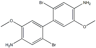 [1,1'-Biphenyl]-4,4'-diamine,2,2'-dibromo-5,5'-dimethoxy- Structure