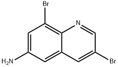 6-Amino-3,8-dibromoquinoline 구조식 이미지