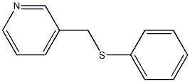 Pyridine, 3-[(phenylthio)methyl]- Structure