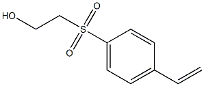 Ethanol, 2-[(4-ethenylphenyl)sulfonyl]- Structure