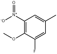 1-Fluoro-2-methoxy-5-methyl-3-nitrobenzene Structure