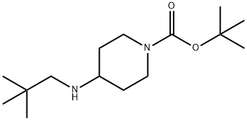 tert-Butyl 4-(neopentylamino)piperidine-1-carboxylate Structure