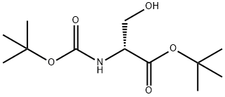 O-tert-butyl-N-BOC-D-serine Structure