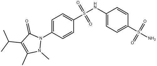 4-[2,3-dimethyl-5-oxo-4-(propan-2-yl)-2,5-dihydro-1H-pyrazol-1-yl]-N-(4-sulfamoylphenyl)benzenesulfonamide Structure