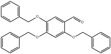 Benzaldehyde, 2,4,5-tris(phenylmethoxy)- 구조식 이미지