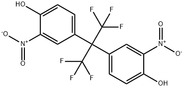 Phenol, 4,4'-[2,2,2-trifluoro-1-(trifluoromethyl)ethylidene]bis[2-nitro- 구조식 이미지