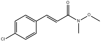 3-(4-chlorophenyl)-N-methoxy-N-methylacrylamide 구조식 이미지