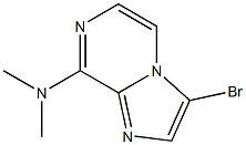 Imidazo[1,2-a]pyrazin-8-amine, 3-bromo-N,N-dimethyl- Structure