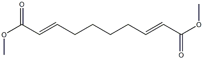 2,8-Decadienedioic acid, dimethyl ester, (E,E)- Structure