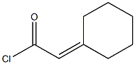 Acetyl chloride, cyclohexylidene- Structure