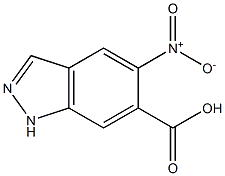 5-Nitro-1H-indazole-6-carboxylic acid Structure