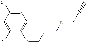 2-Propyn-1-amine, N-[3-(2,4-dichlorophenoxy)propyl]- Structure