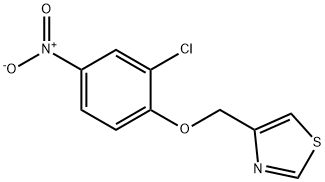 Thiazole, 4-[(2-chloro-4-nitrophenoxy)methyl]- Structure