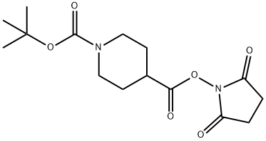 Piperidine-1,4-dicarboxylic acid 4-tert-butyl ester 1-(2,5-dioxo-pyrrolidin-1-yl) ester Structure