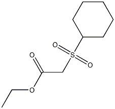 Cyclohexanesulfonyl-acetic acid ethyl ester Structure