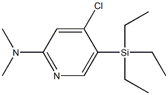 4-chloro-N,N-dimethyl-5-triethylsilylpyridin-2-amine Structure