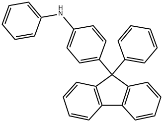 4-[9-phenyl-9H-fluoren-9-yl]diphenylamine 구조식 이미지