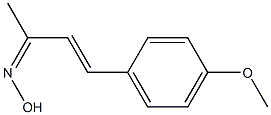 3-Buten-2-one, 4-(4-methoxyphenyl)-, oxime 구조식 이미지