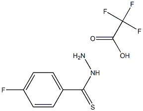 4-Fluorobenzothiohydrazide 2,2,2-Trifluoroacetate Structure