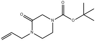 tert-butyl 4-allyl-3-oxopiperazine-1-carboxylate 구조식 이미지