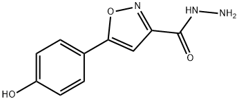 5-(4-hydroxyphenyl)isoxazole-3-carbohydrazide Structure