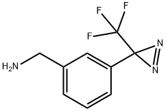 (3-(3-(trifluoromethyl)-3H-diazirin-3-yl)phenyl)methanamine 구조식 이미지