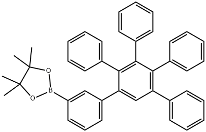 4,4,5,5-tetramethyl-2-(3',4',5'-triphenyl[1,1':2',1''-terphenyl]-3-yl)-1,3,2-dioxaborolane Structure