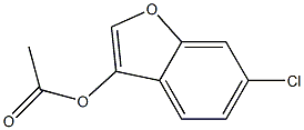 3-Benzofuranol, 6-chloro-, acetate Structure