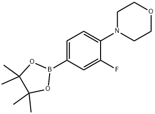 3-Fluoro-4-(4-morpholinyl)benzeneboronic acid pinacol ester 구조식 이미지