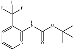 (3-Trifluoromethyl-pyridin-2-yl)-carbamic acid tert-butyl ester Structure