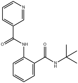 N-[2-(tert-butylcarbamoyl)phenyl]pyridine-3-carboxamide Structure