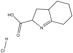 2H-Indole-2-carboxylic acid, 3,3a,4,5,6,7-hexahydro-, hydrochloride Structure