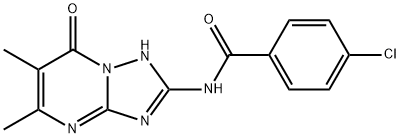 4-chloro-N-(5,6-dimethyl-7-oxo-4,7-dihydro[1,2,4]triazolo[1,5-a]pyrimidin-2-yl)benzamide Structure
