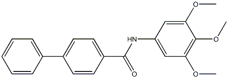 4-phenyl-N-(3,4,5-trimethoxyphenyl)benzamide Structure