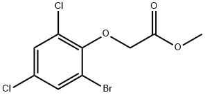 methyl (2-bromo-4,6-dichlorophenoxy)acetate 구조식 이미지