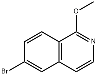 1-Methoxy-6-Bromoisoquinoline 구조식 이미지