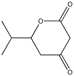 6-(Propan-2-yl)oxane-2,4-dione Structure