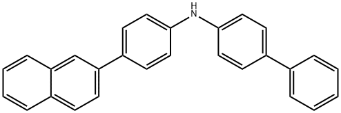 N-[4-(2-Naphthalenyl)phenyl]-[1,1'-biphneyl]-4-amine Structure