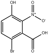 6-Bromo-3-hydroxy-2-nitro-benzoic acid Structure