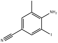 4-Amino-3-iodo-5-methyl-benzonitrile Structure