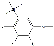 trimethyl-(2,3,4-trichloro-5-trimethylsilylphenyl)silane 구조식 이미지