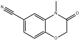 4-methyl-3-oxo-3,4-dihydro-2H-benzo[b][1,4]oxazine-6-carbonitrile 구조식 이미지