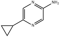 5-cyclopropylpyrazin-2-amine 구조식 이미지