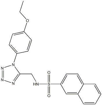 N-[[1-(4-ethoxyphenyl)tetrazol-5-yl]methyl]naphthalene-2-sulfonamide Structure