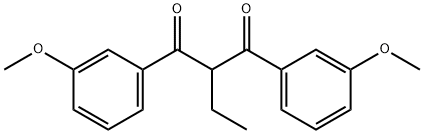 2-ethyl-1,3-bis(3-methoxyphenyl)propane-1,3-dione Structure