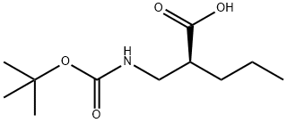 Boc-(R)-2-aminomethy-pentanoic acid 구조식 이미지