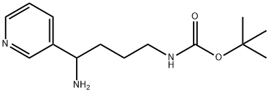 tert-butyl N-[4-amino-4-(pyridin-3-yl)butyl]carbamate 구조식 이미지